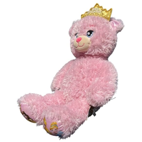Build a Bear Sparkle Pink Disney Princess w/Crown Plush Stuffed Support Toy - Picture 4 of 16